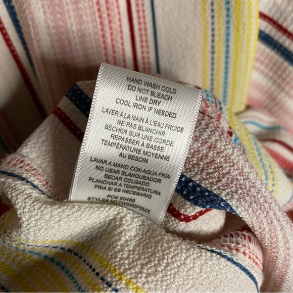 Bobeau multi striped short sleeve top - Picture 6 of 8